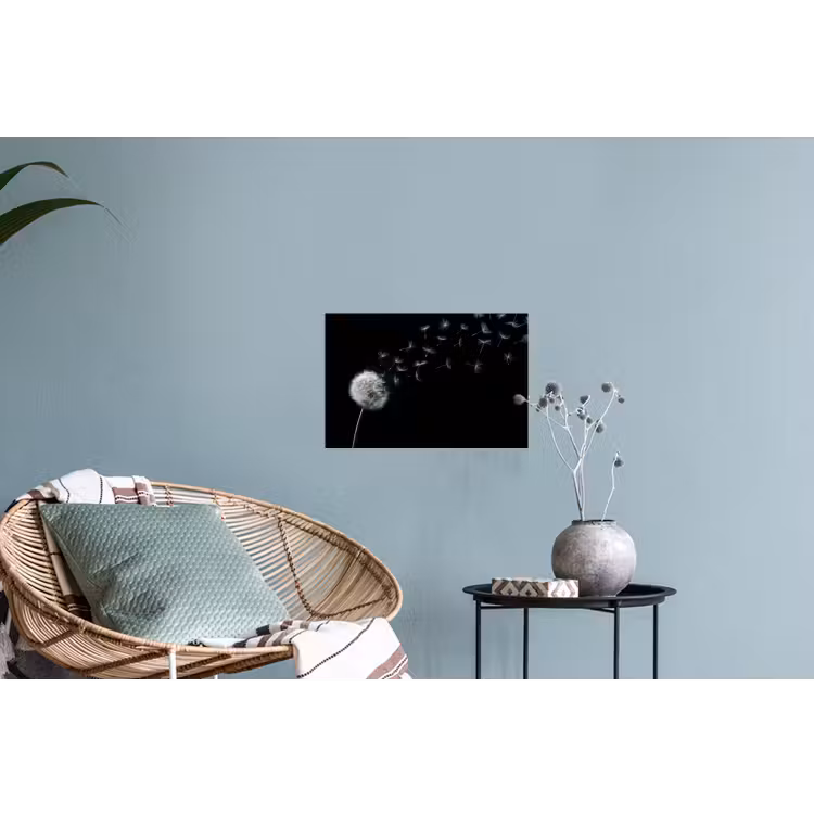 Paardenbloem - Zwart - Natuur Muursticker klein -plant