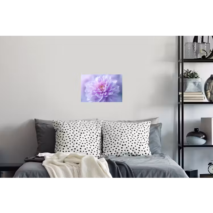 Paars - Dahlia - Dromerig Muursticker klein -slaapkamer