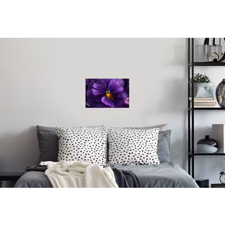 Paars - Viool - Diepte Muursticker klein -slaapkamer