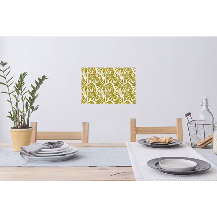 Palmblad - Patroon - Groen Muursticker klein 286 -eettafel