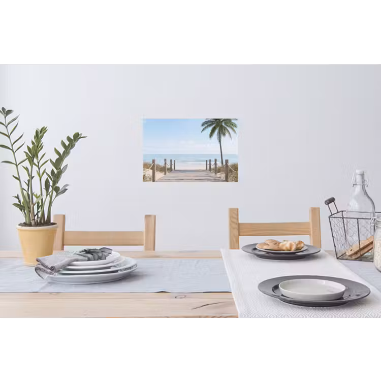 Palmbomen - Pad - Horizon Muursticker klein -eettafel
