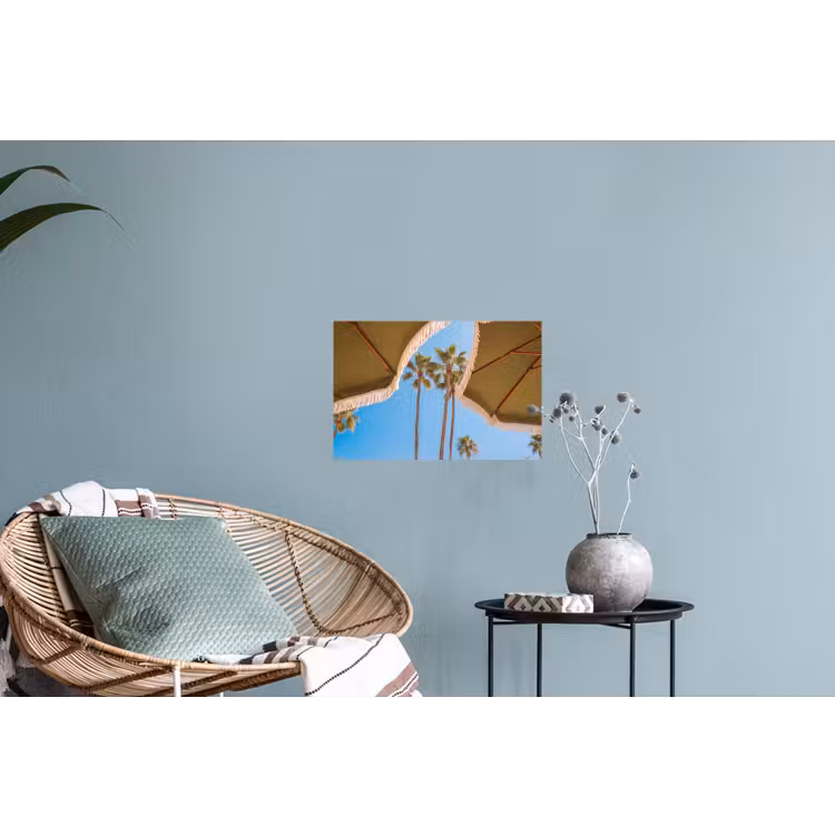 Parasol - Groen - Franjes - Zomer - Tropisch Muursticker klein -plant