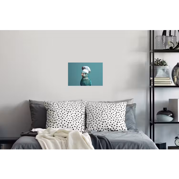 Parkiet - Vogel - Koksmuts - Cute Muursticker klein -slaapkamer
