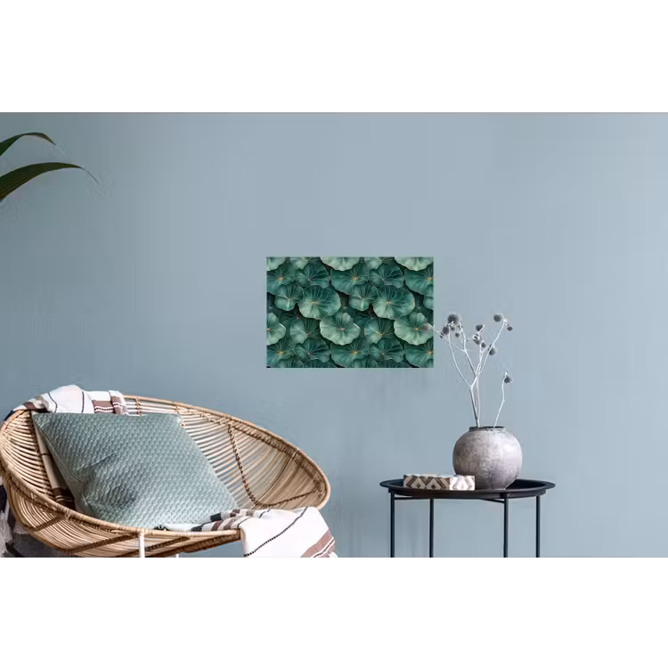 Patroon - Bladeren - Groen Muursticker klein 286 -plant