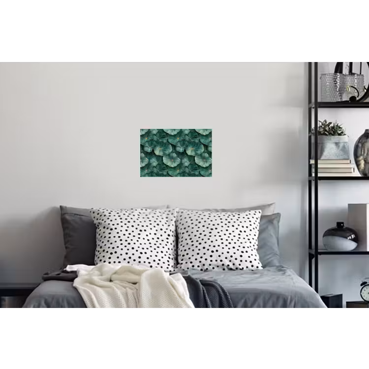 Patroon - Bladeren - Groen Muursticker klein 286 -slaapkamer