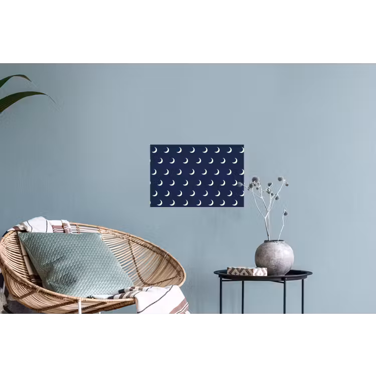 Patroon - Manen - Blauw Muursticker klein 286 -plant