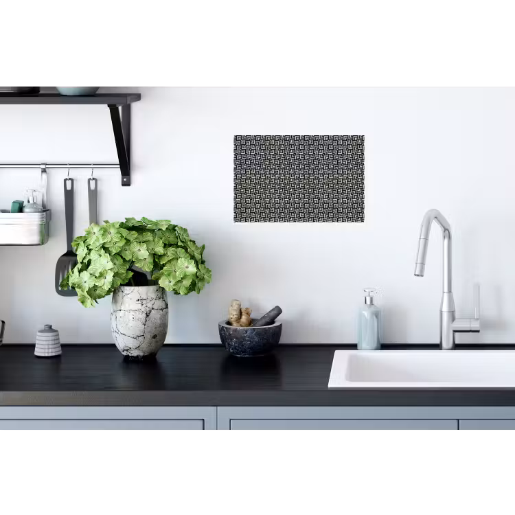 Patroon - Marmer - Zwart Muursticker klein 286 -keuken