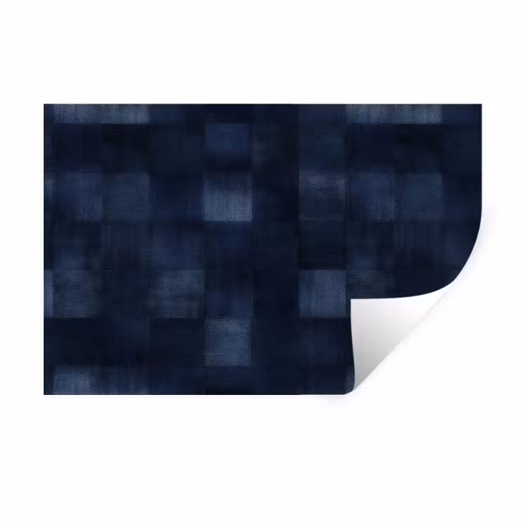 Patroon - Ruit - Marineblauw Muursticker klein 286 -3d