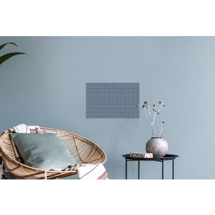 Patroon - Tegel - Blauwgrijs Muursticker klein 286 -plant