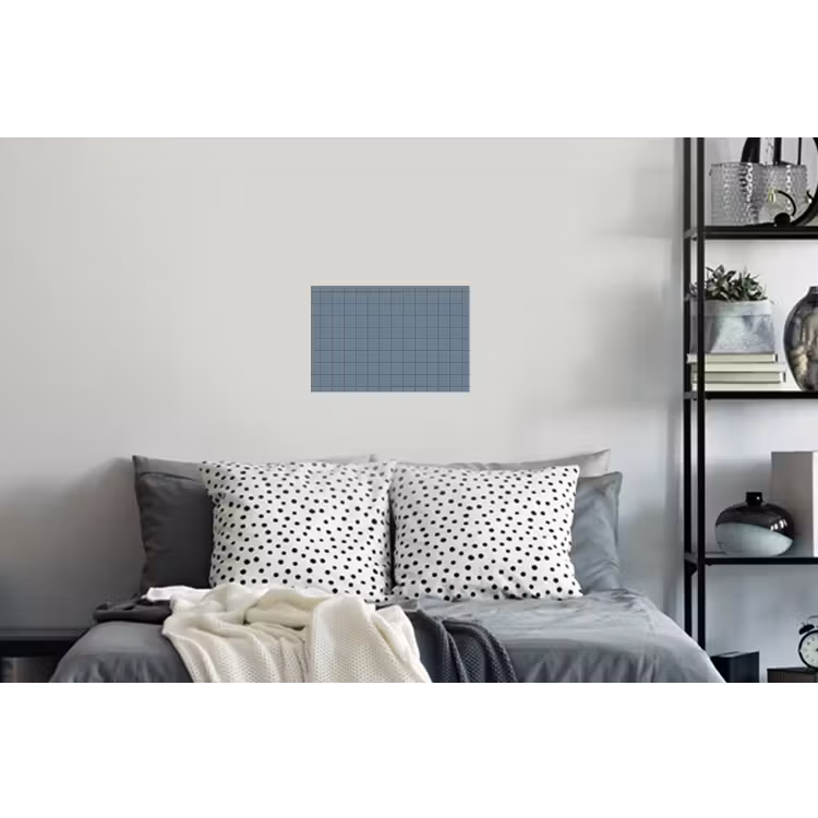 Patroon - Tegel - Blauwgrijs Muursticker klein 286 -slaapkamer