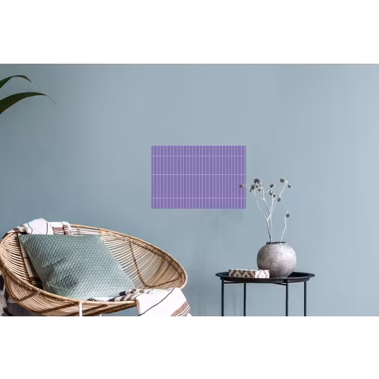 Patroon - Tegel - Lila Muursticker klein 286 -plant