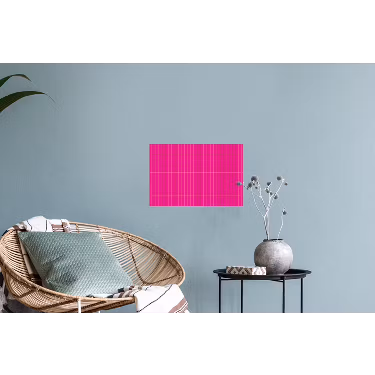 Patroon - Tegel - Magenta - Roze Muursticker klein 286 -plant