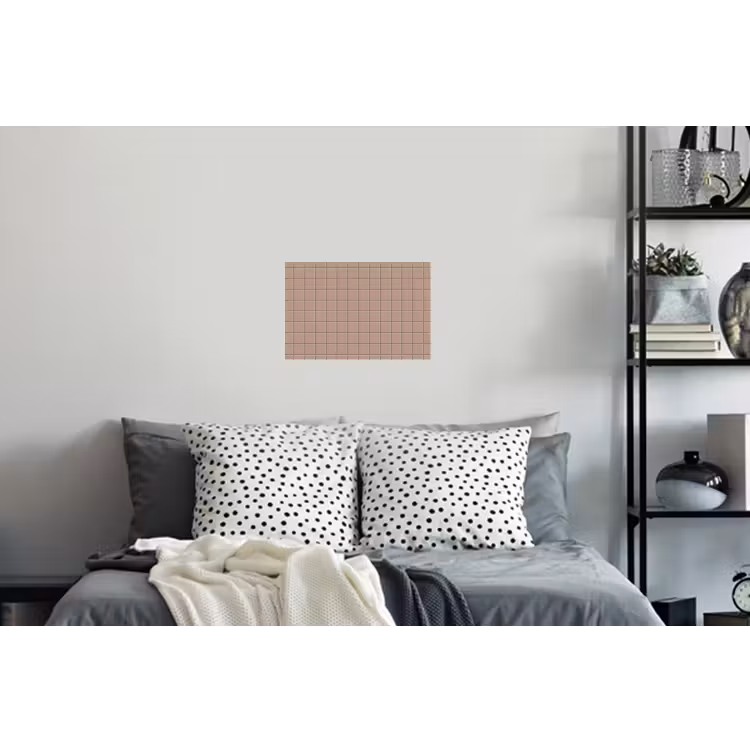 Patroon - Tegel - Oudroze Muursticker klein 286 -slaapkamer