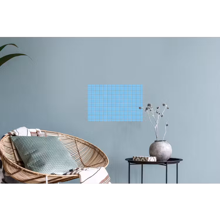 Patroon - Tegel - Pastel - Blauw Muursticker klein 286 -plant