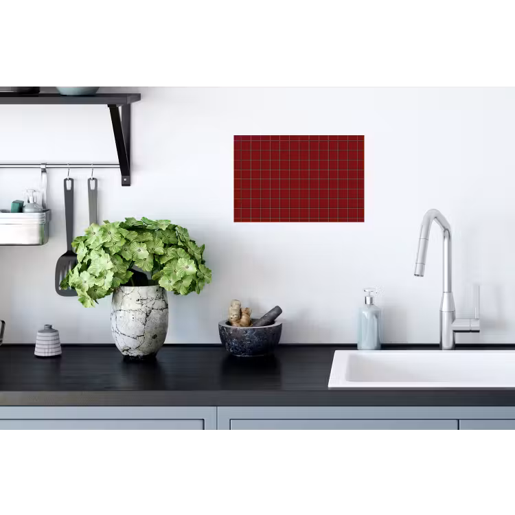 Patroon - Tegels - Burgundy Muursticker klein 286 -keuken