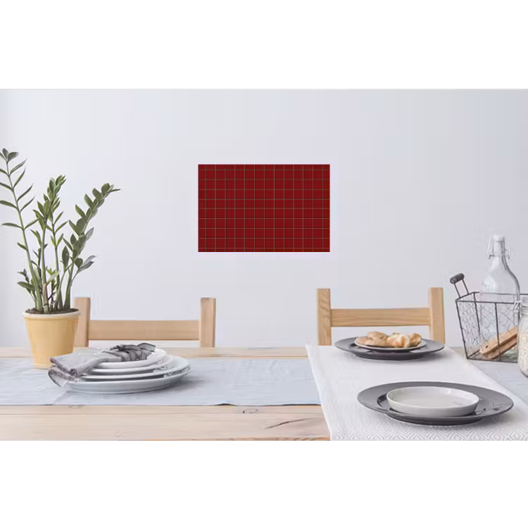 Patroon - Tegels - Burgundy Muursticker klein 286 -eettafel