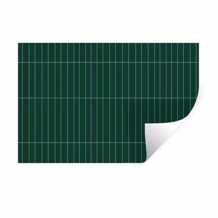 Patroon - Tegels - Donkergroen Muursticker klein 286 -3d