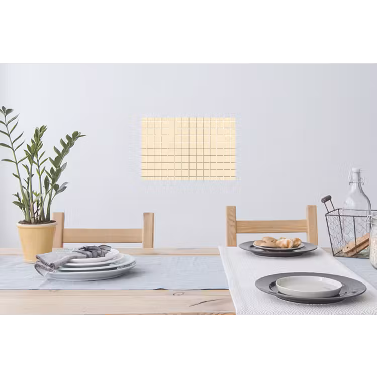 Patroon - Tegels - Gebroken - Wit Muursticker klein 286 -eettafel