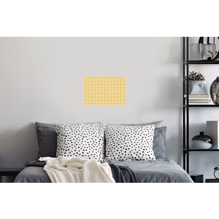 Patroon - Tegels - Geel Muursticker klein 286 -slaapkamer