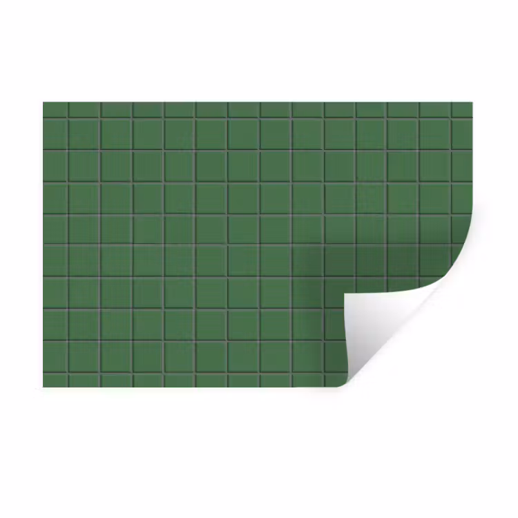 Patroon - Tegels - Groen Muursticker klein 286 -3d