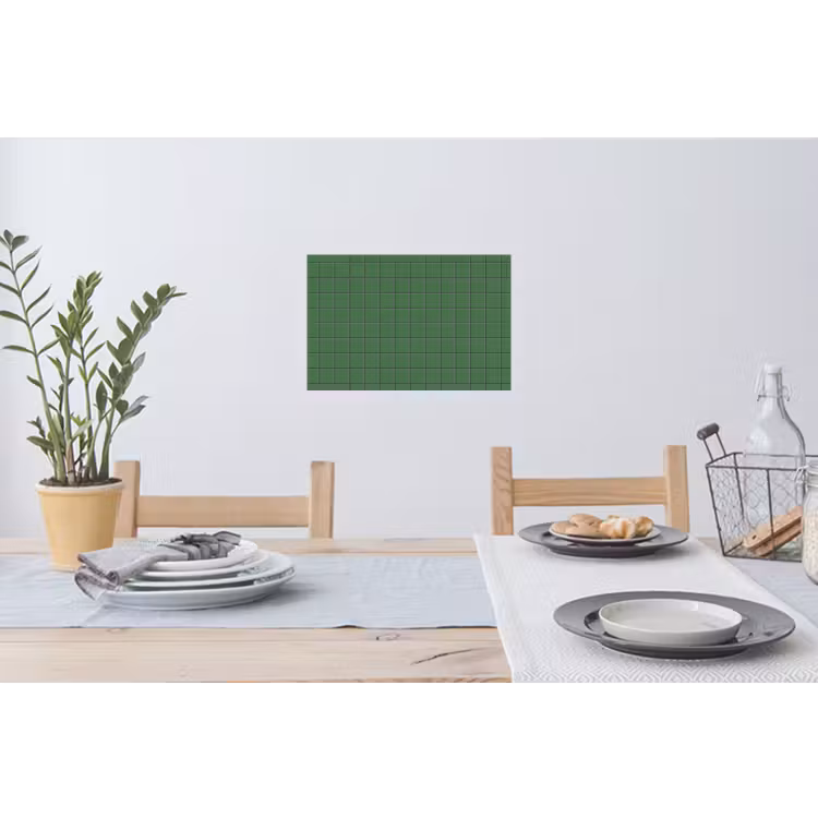 Patroon - Tegels - Groen Muursticker klein 286 -eettafel