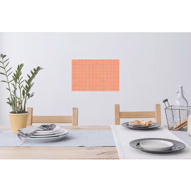 Patroon - Tegels - Perzik Muursticker klein 286 -eettafel