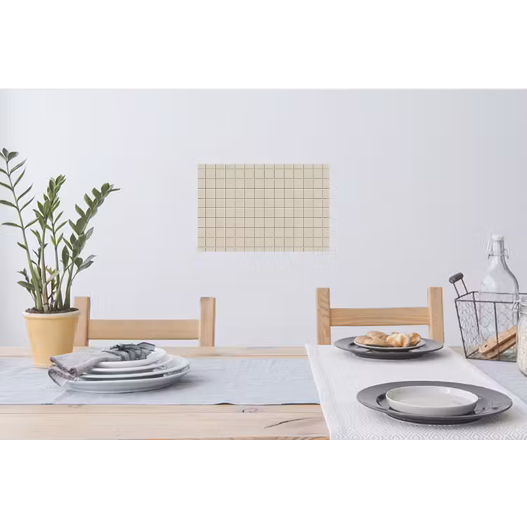 Patroon - Tegels - Taupe Muursticker klein 286 -eettafel