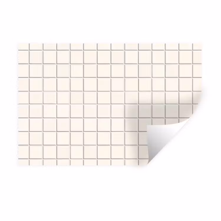 Patroon - Tegels - Wit Muursticker klein 286 -3d