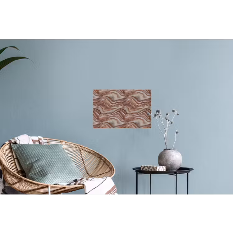 Patroon - Zandsteen - Travertijn Muursticker klein 286 -plant