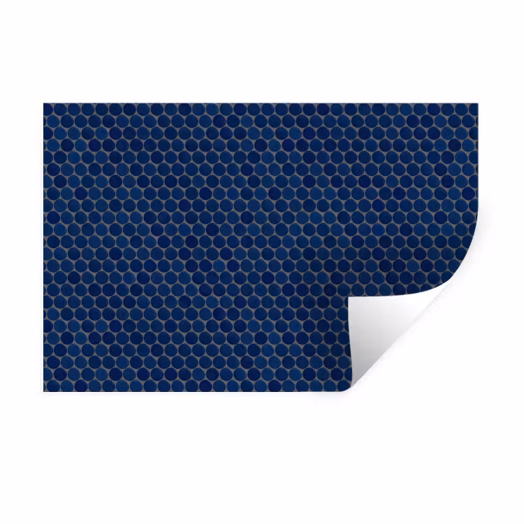 Penny - Mozaïek - Donkerblauw Muursticker klein 286 -3d