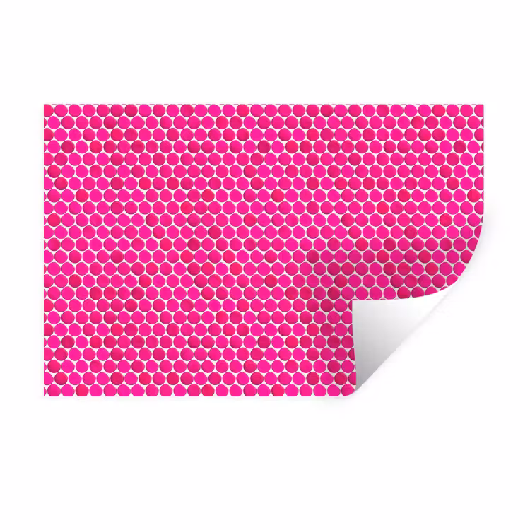 Penny - Mozaïek - Felroze Muursticker klein 286 -3d