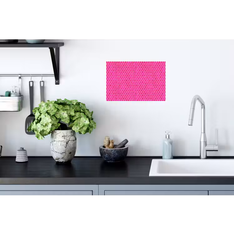 Penny - Mozaïek - Felroze Muursticker klein 286 -keuken