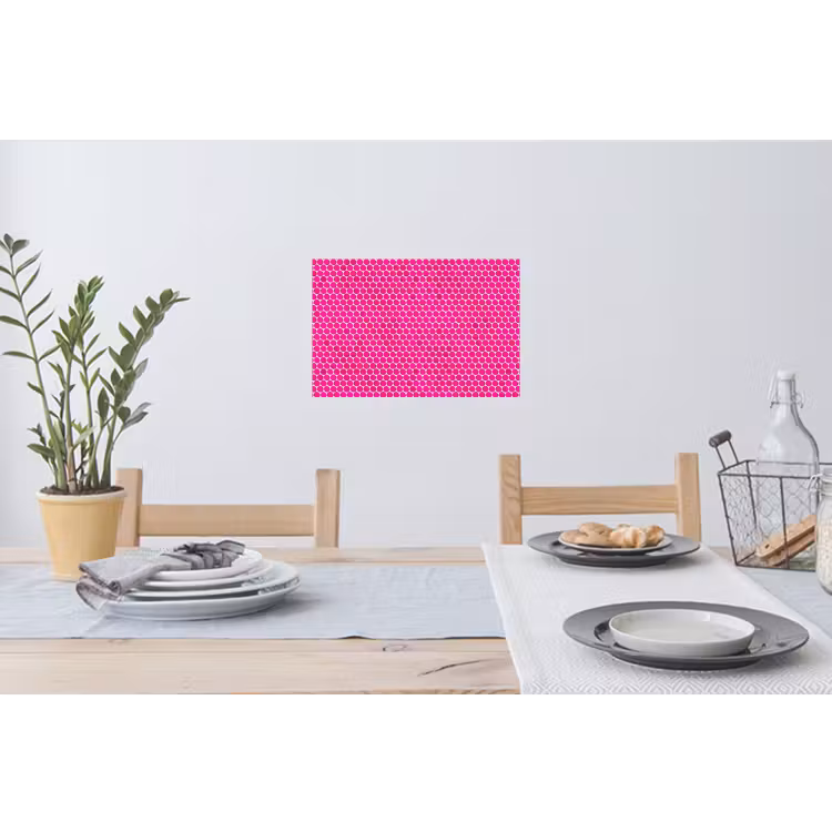 Penny - Mozaïek - Felroze Muursticker klein 286 -eettafel