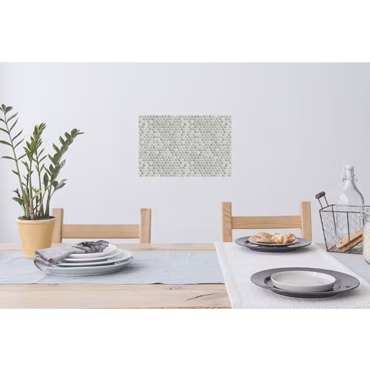 Penny - Mozaïek - Lichtgrijs Muursticker klein 286 -eettafel