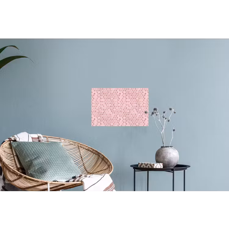 Penny - Mozaïek - Lichtroze Muursticker klein 286 -plant