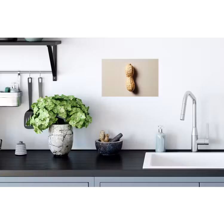 Pinda - Ruw - Beige Muursticker klein -keuken