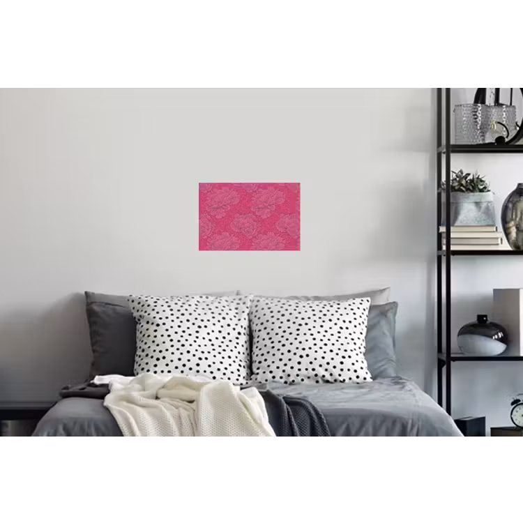 Pioenrozen - Energiek - Roze Muursticker klein 286 -slaapkamer