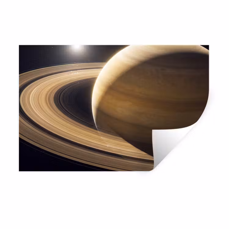 Muursticker - Planeet - Ringen - Ruimte - Planeet - Ringen - Ruimte Muursticker klein