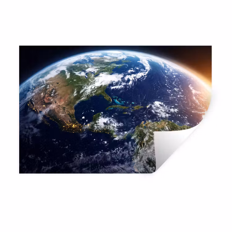 Muursticker - Planeet - Ruimte - Kosmos - Planeet - Ruimte - Kosmos Muursticker klein