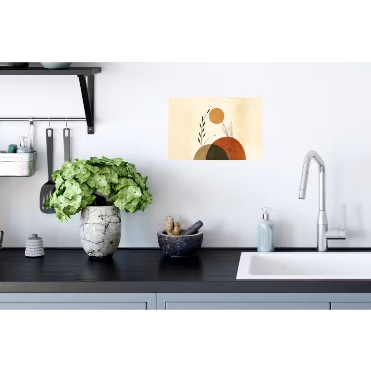 Planten - Abstract - Vormen Muursticker klein -keuken