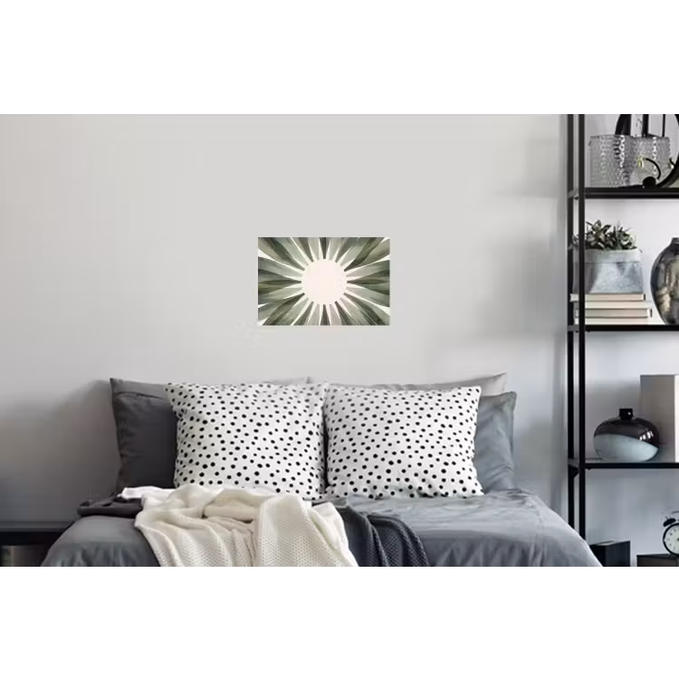 Planten - Abstract - Waterverf - Groen - Natuur Muursticker klein -slaapkamer