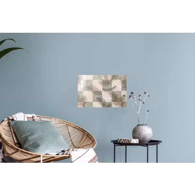 Planten - Bladeren - Marmer - Modern - Groen Muursticker klein -plant