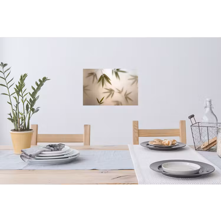Planten - Bladeren - Natuur - Groen Muursticker klein -eettafel