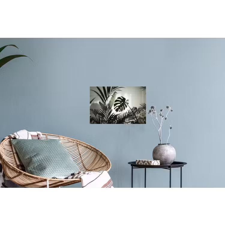 Planten - Bladeren - Natuur - Minimalistisch - Groen Muursticker klein -plant