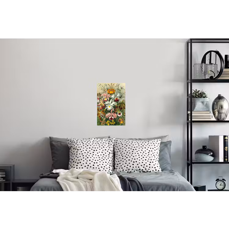 Planten - Natuur - Bloemen - Ernst Haeckel Muursticker klein -slaapkamer