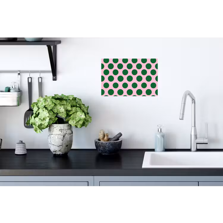 Polkadots - Patroon - Groen Muursticker klein 286 -keuken