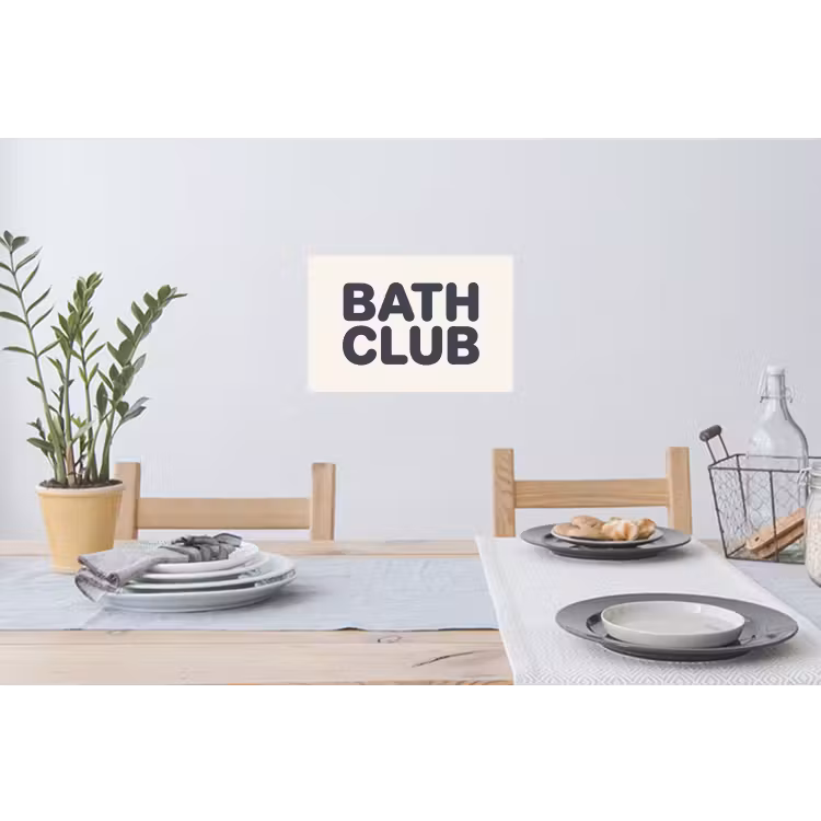 Quote - Grijs - Wit Muursticker klein -eettafel