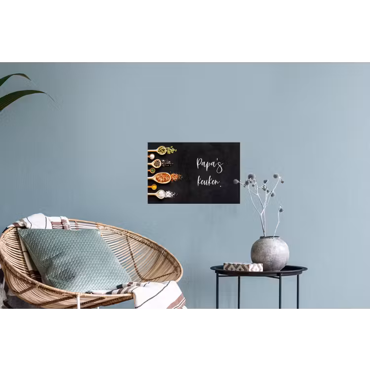 Quotes - Spreuken - Keuken - Papa's keuken - Papa Muursticker klein -plant