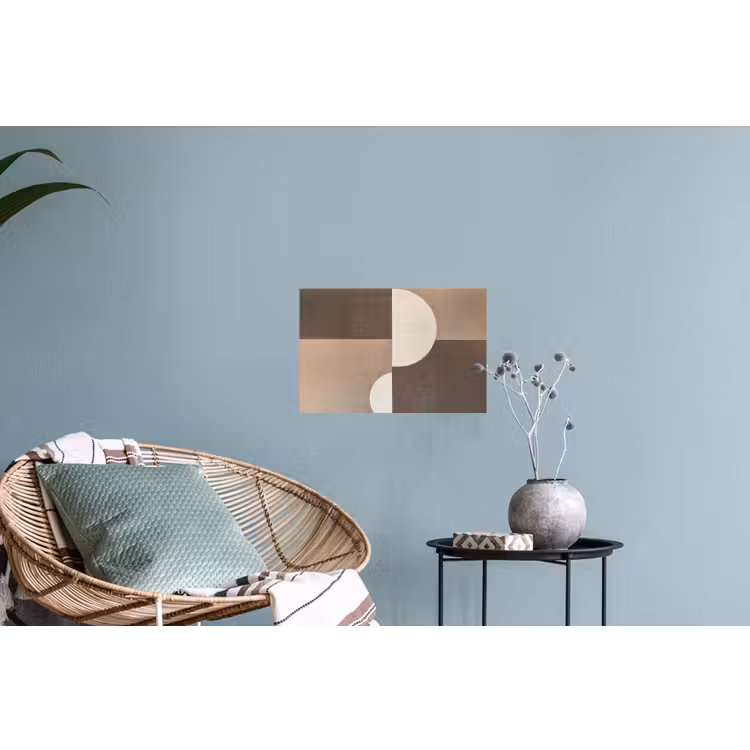 Raster - Halve cirkels - Contrast Muursticker klein -plant