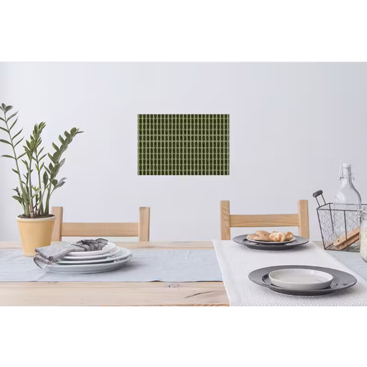 Ritmisch - Effect - Groen Muursticker klein 286 -eettafel